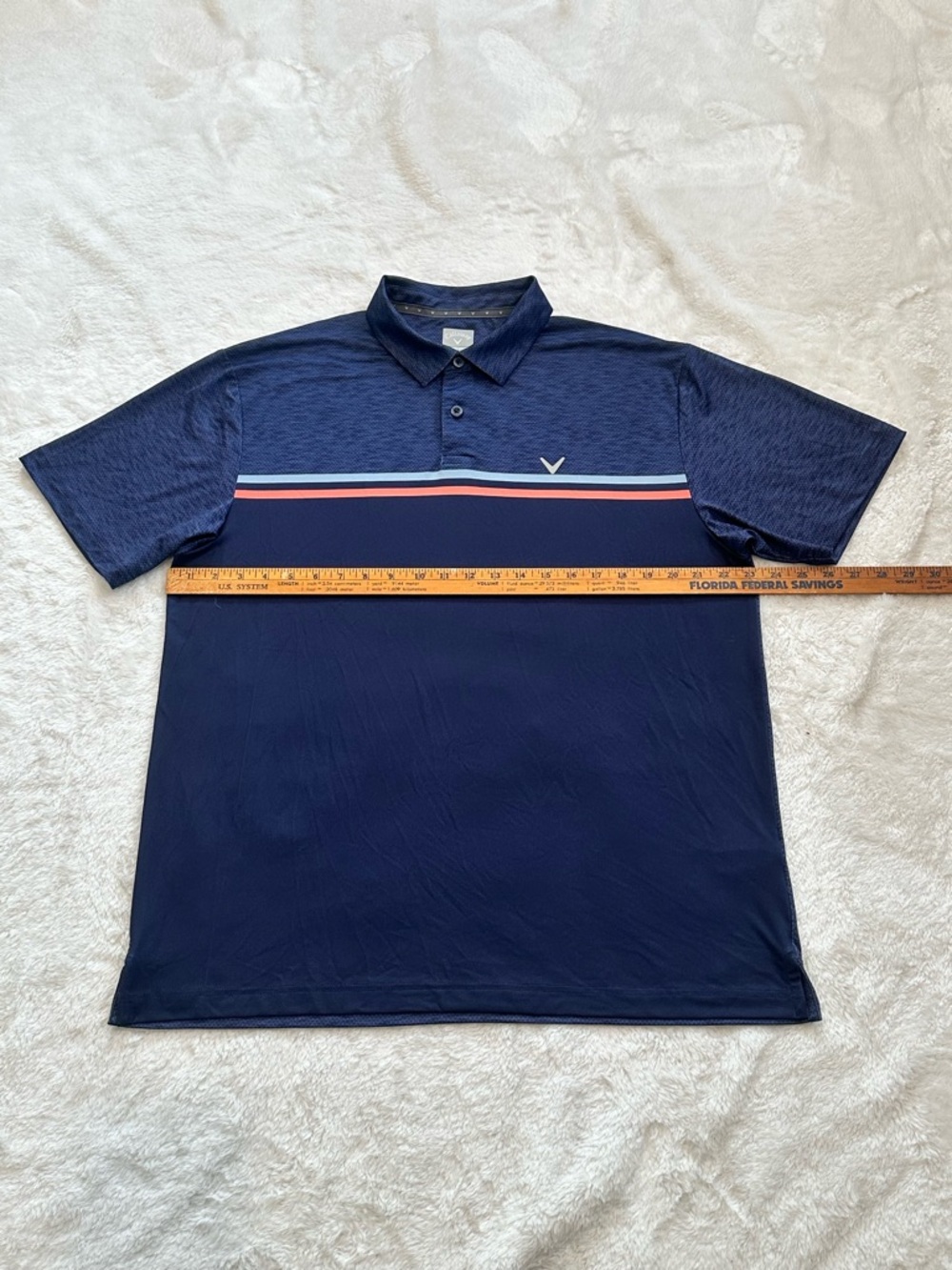 BUNDLE TWO Callaway golf navy blue and gray polo shirts Size L - Picture 4 of 11